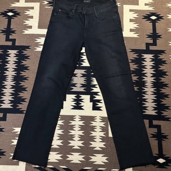 MOTHER DENIM THE RASCAL ANKLE SNIPPET IN BLACKBIRD SIZE 27 - Picture 2 of 10